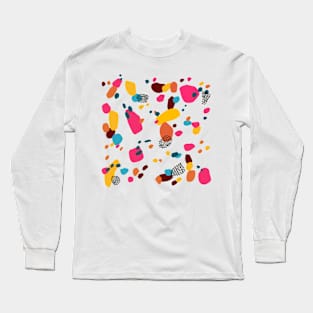 Modern Terrazzo Pattern | Moroccan Jewel Long Sleeve T-Shirt